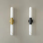 Cylindrical Alabaster Slim Wall Lamp