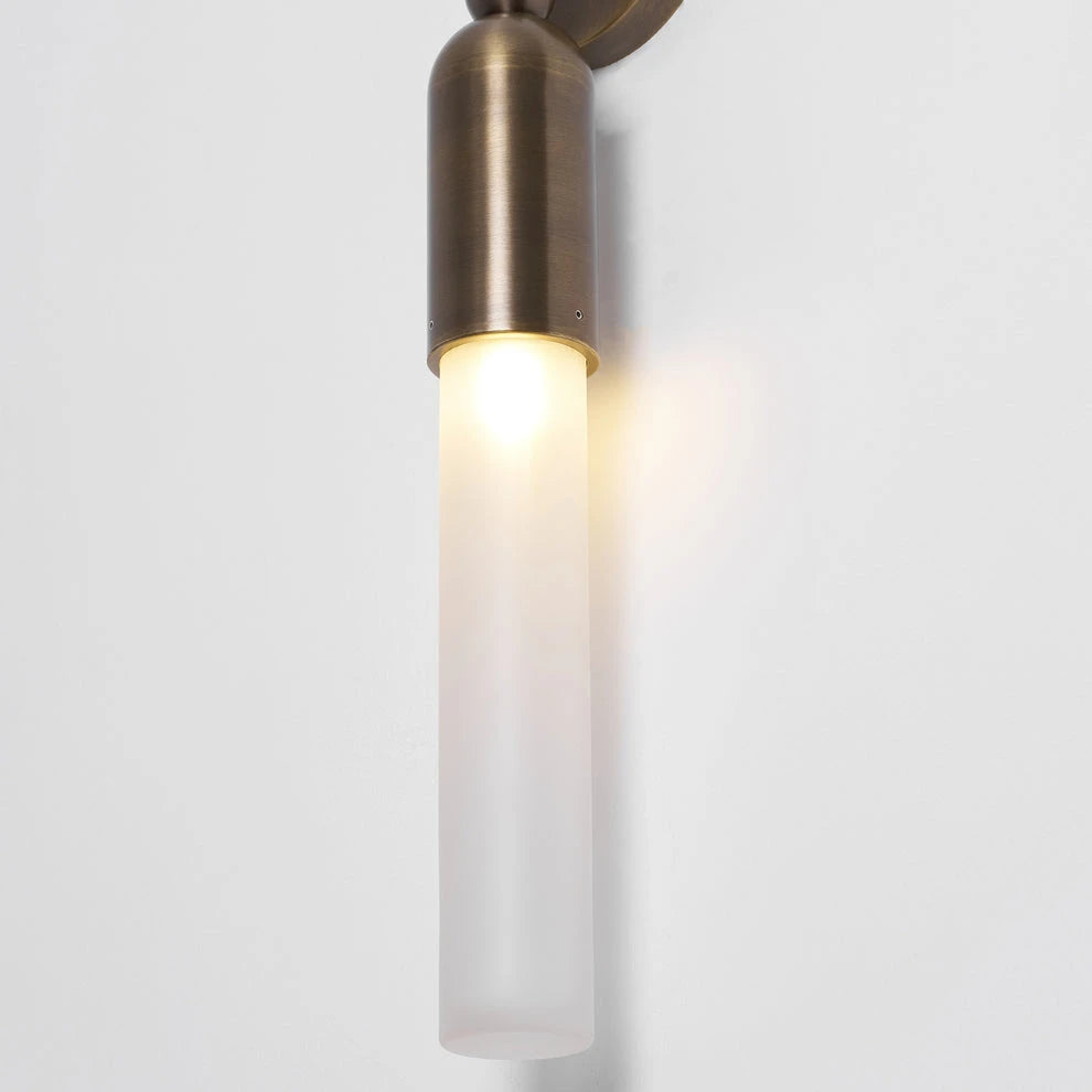 Cylindrical Frosted Wall Light