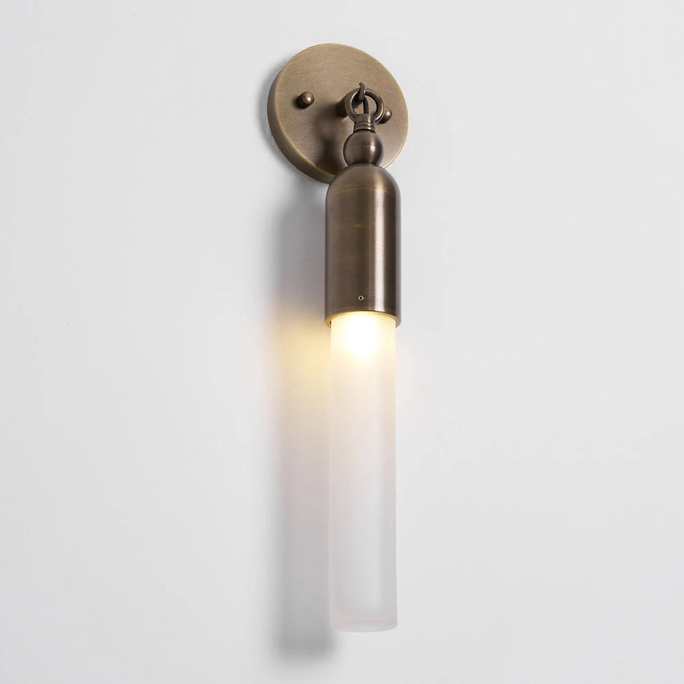 Cylindrical Frosted Wall Light