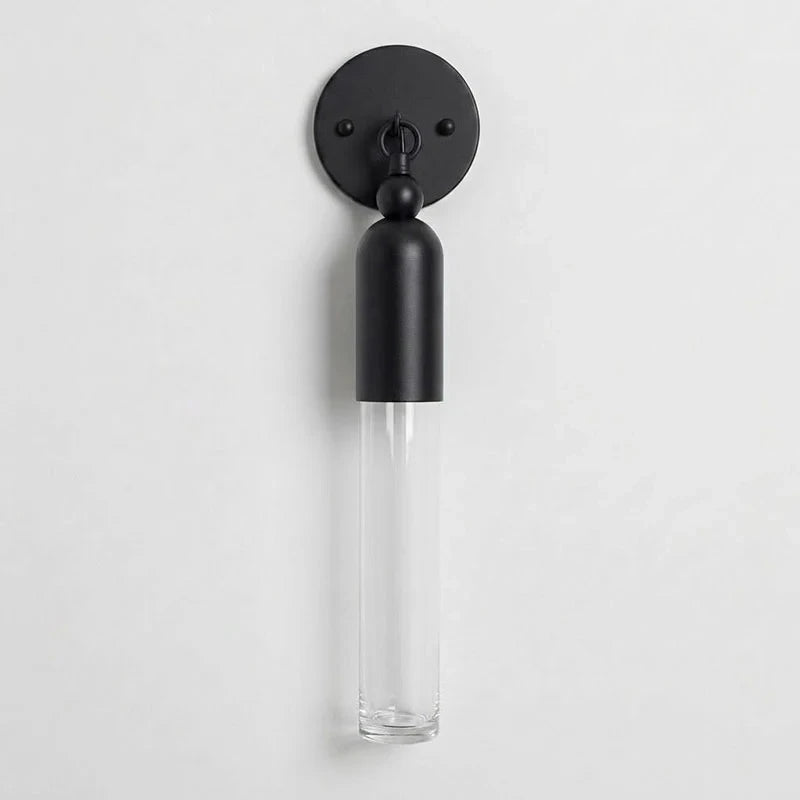 Matte Black Cylinder Wall Sconce Product Shot