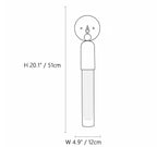 Cylindrical Frosted Wall Light