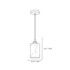 Illuminated Single Cylindrical Alabaster Pendant Light Studio Presentation