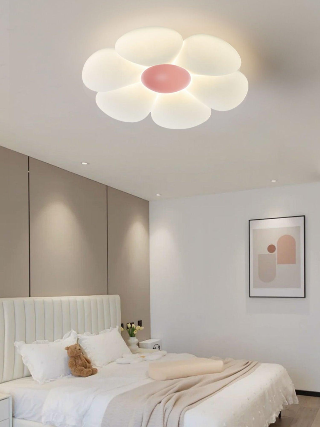 Daisy Flower Petal Flush Mount