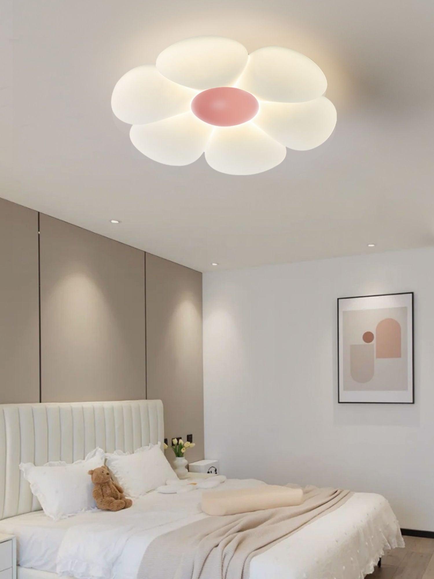 Daisy Flower Petal Flush Mount