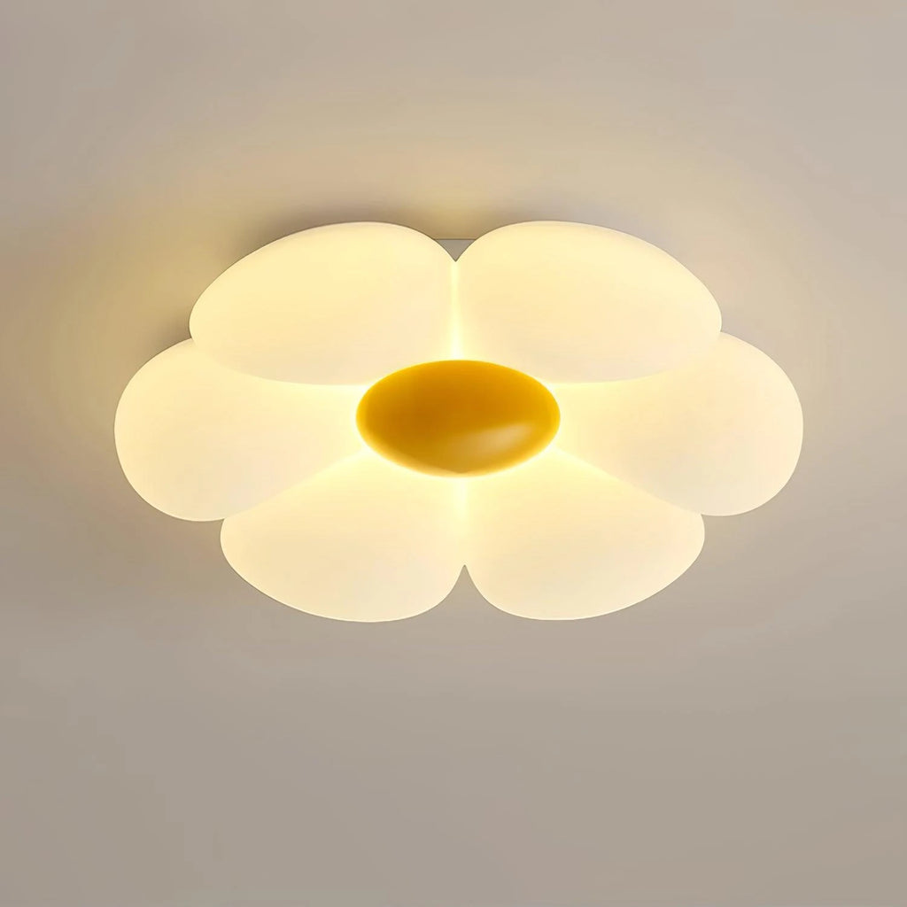 Modern Flower Petal Flush Mount Light Studio Display