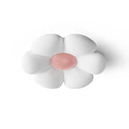Cute Flower Petal Flush Mount Ceiling Light on Pure White Background
