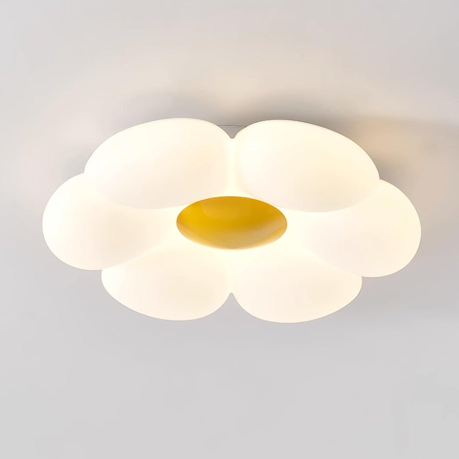 Daisy Flower Petal Flush Mount