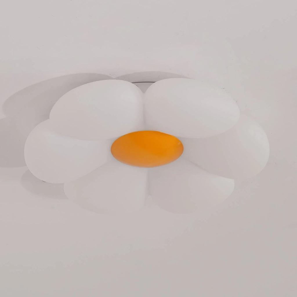 White Flower Petal Ceiling Light Studio Product Shot