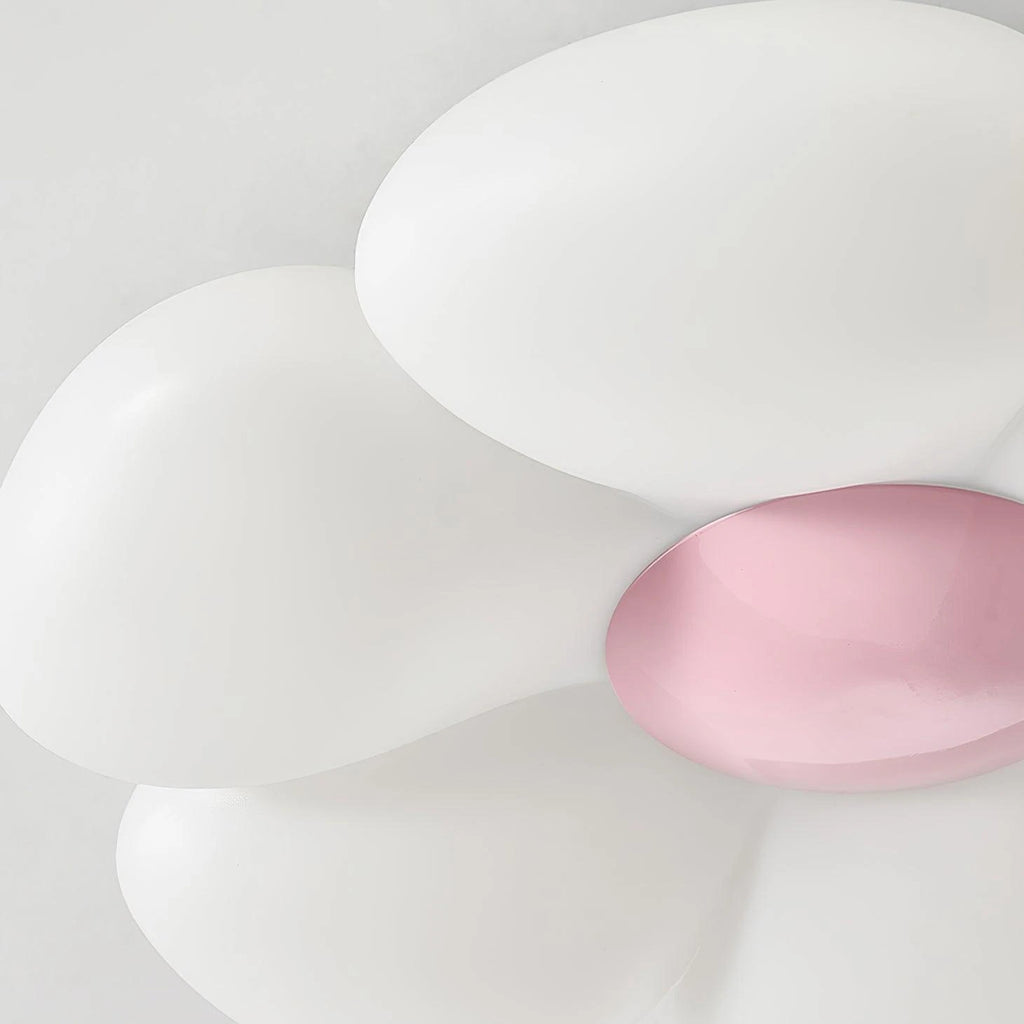 Close Up View of Pink Center Flower Petal Light Shade