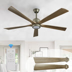 Dark Walnut Streamline Ceiling Fan
