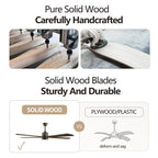 Dark Walnut Streamline Ceiling Fan