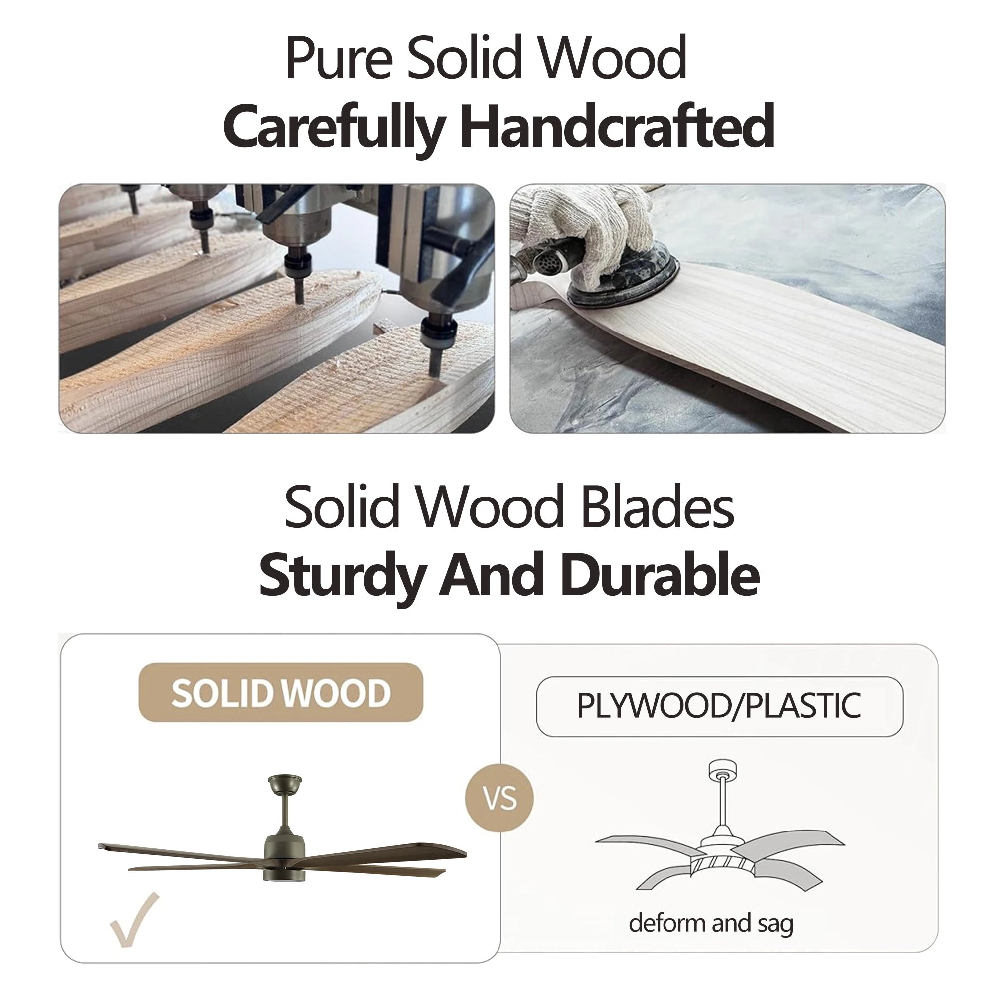 Dark Walnut Streamline Ceiling Fan