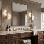 Dolly Alabaster Geometric Sconce