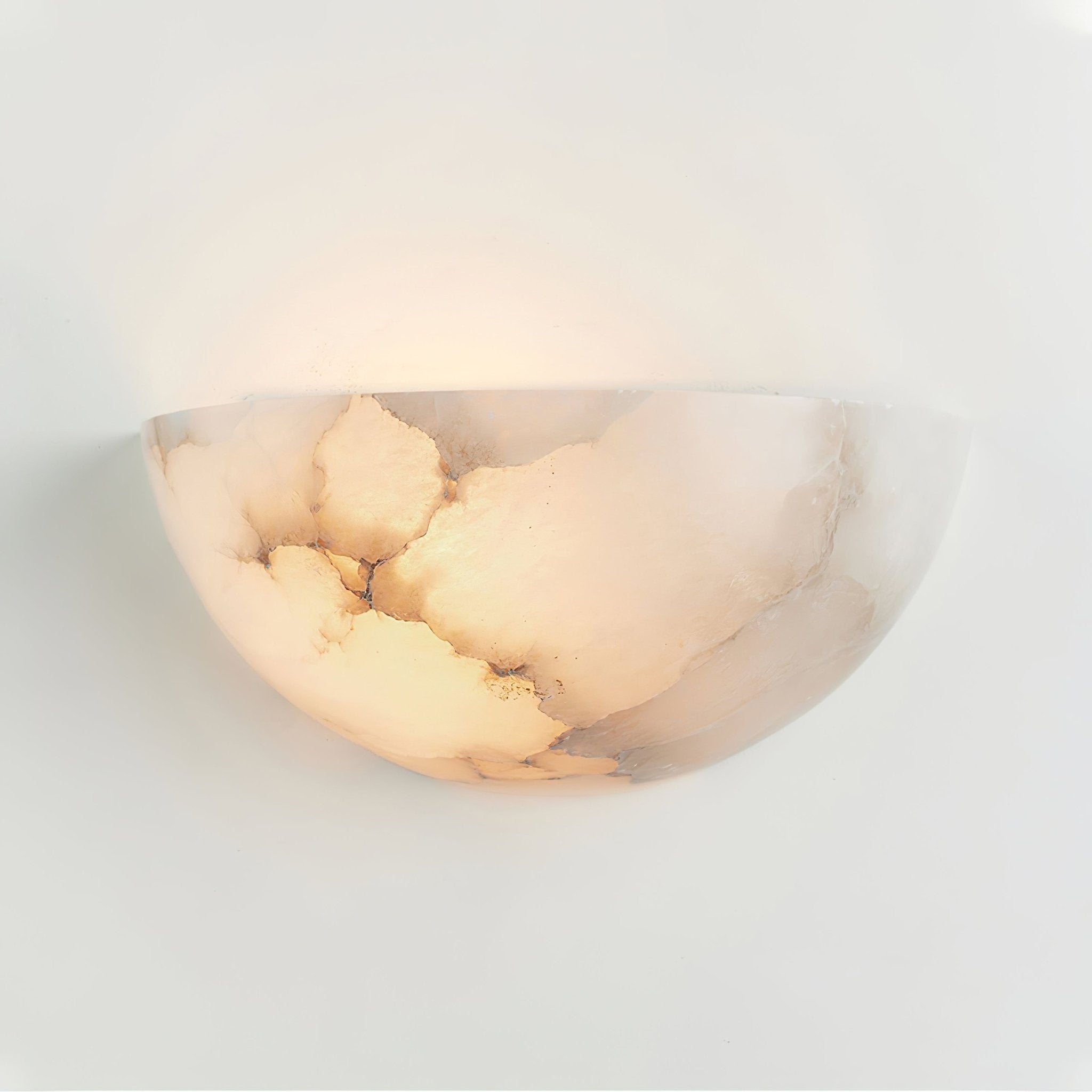 Dolly Alabaster Bowl Sconce