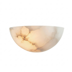 Dolly Alabaster Bowl Sconce