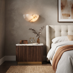 Dolly Alabaster Bowl Sconce