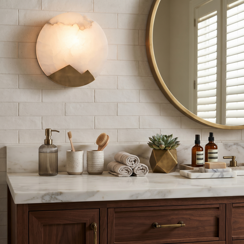 Dolly Alabaster Sconce