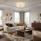 Double-Disc Metal Flush Mount