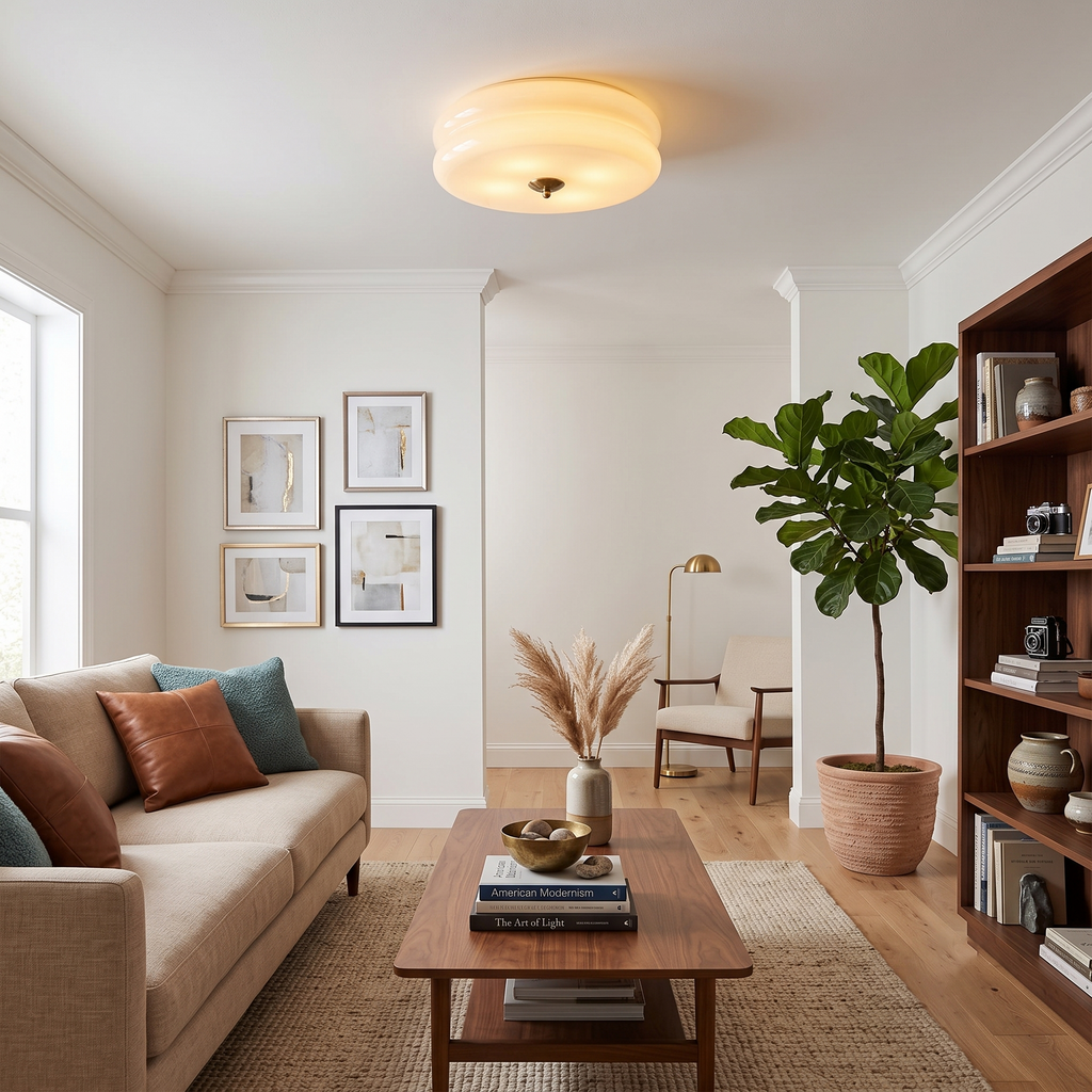 Double-Disc Metal Flush Mount