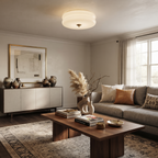 Double-Disc Metal Flush Mount