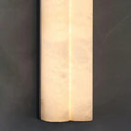 Double Cylinder Alabaster Tubular Wall Sconce