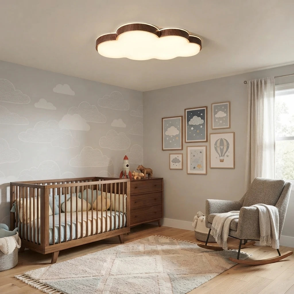 Modern Cloud Ceiling Light in Children Playroom