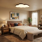 Modern Wood Cloud Ceiling Light in Cozy Bedroom Setting
