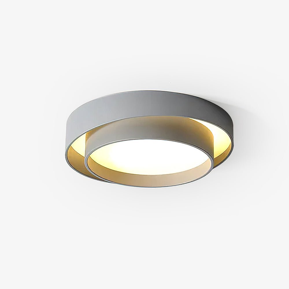 Dual-Ring Metal Flush Mount