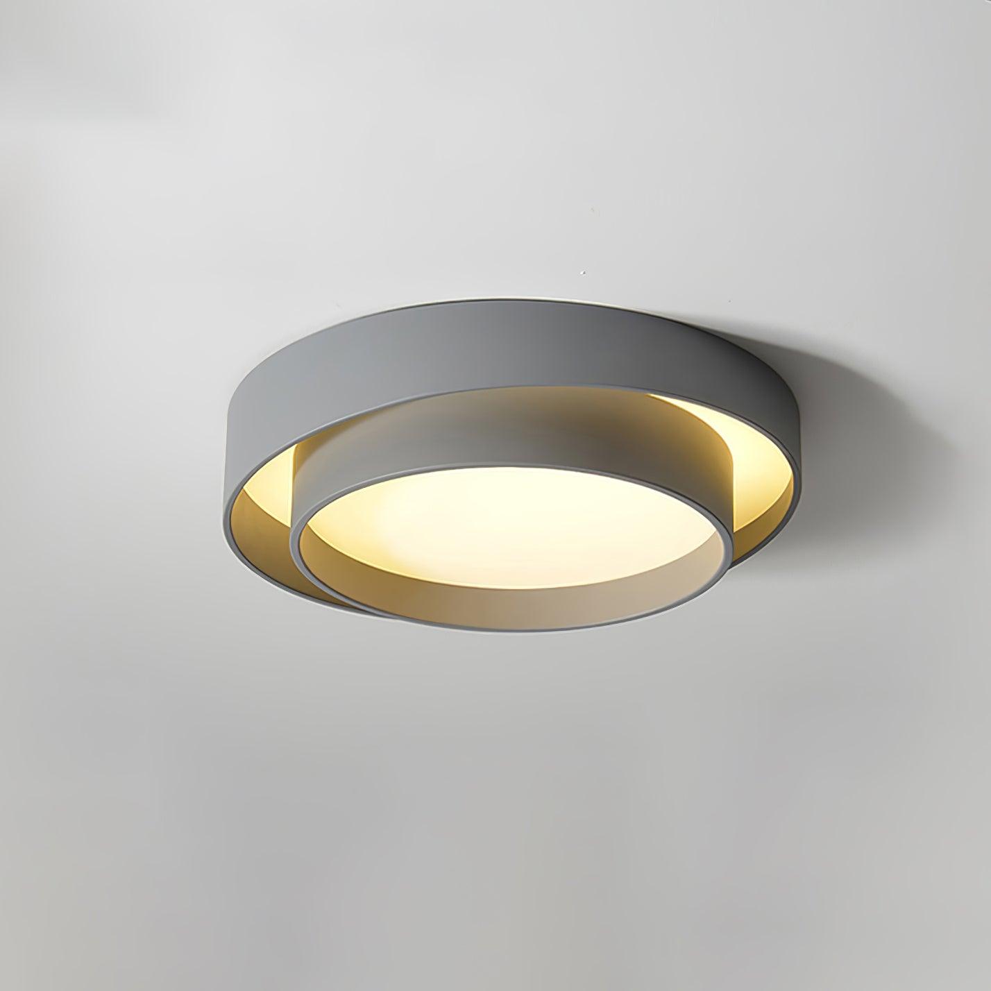 Dual-Ring Metal Flush Mount
