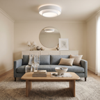 Dual-Ring Metal Flush Mount