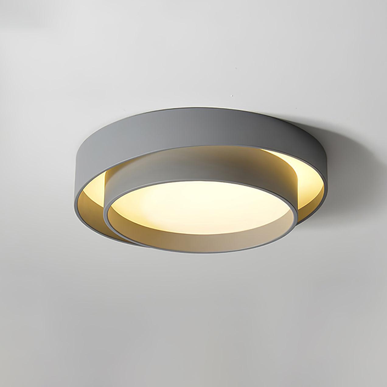Dual-Ring Metal Flush Mount
