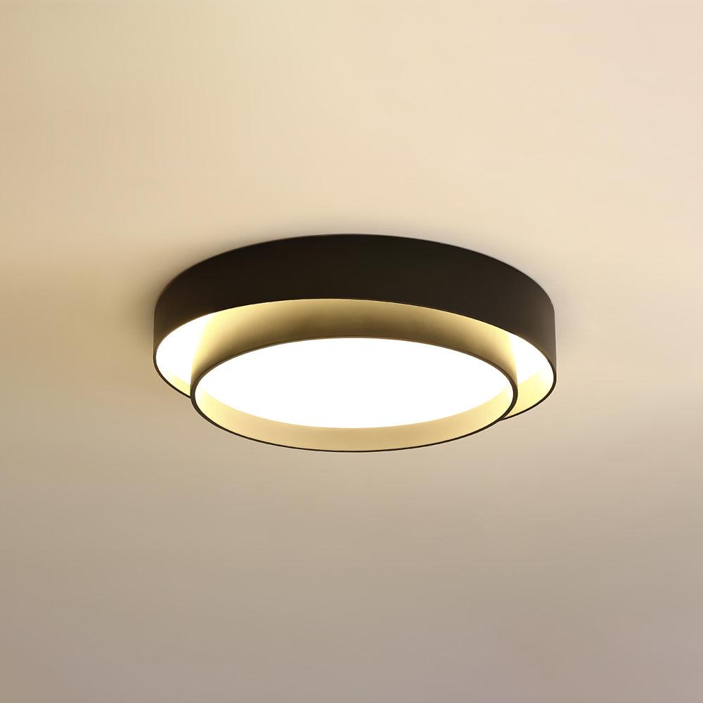 Dual-Ring Metal Flush Mount