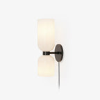 Dual Cylinder Glass Wall Sconce