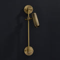 Dual Head Brass Spot Sconce