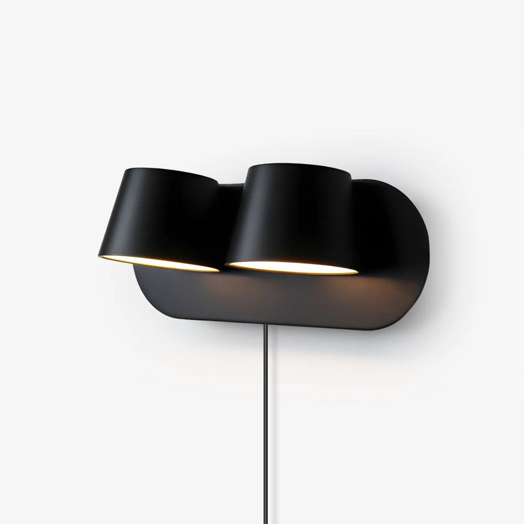 Dual Head Metal Wall Sconce