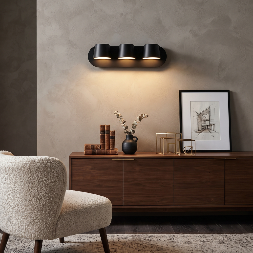 Dual Head Metal Wall Sconce
