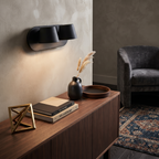 Dual Head Metal Wall Sconce