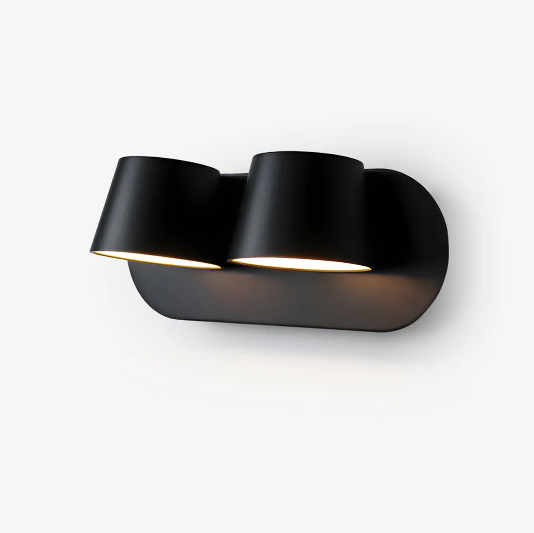 Dual Head Metal Wall Sconce