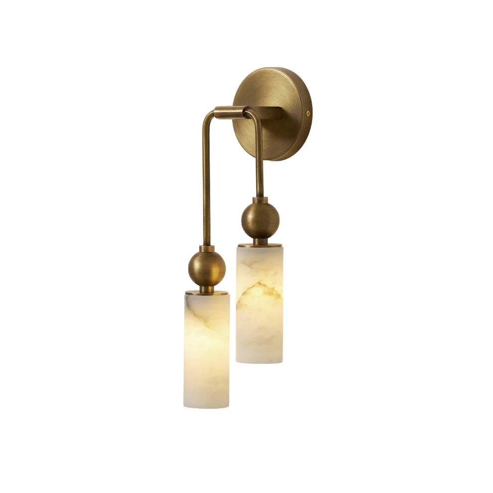 Duo Alabaster Sconce