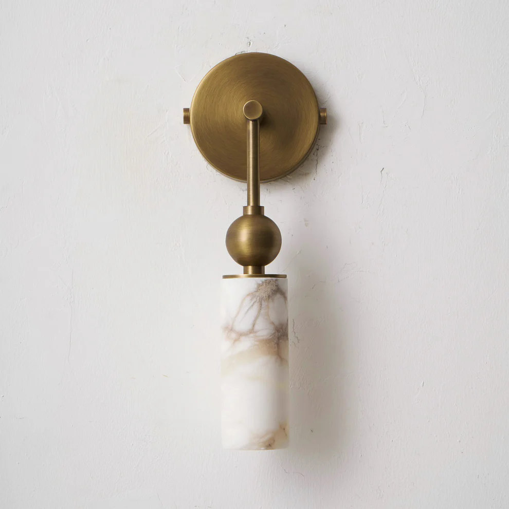 Duo Alabaster Sconce