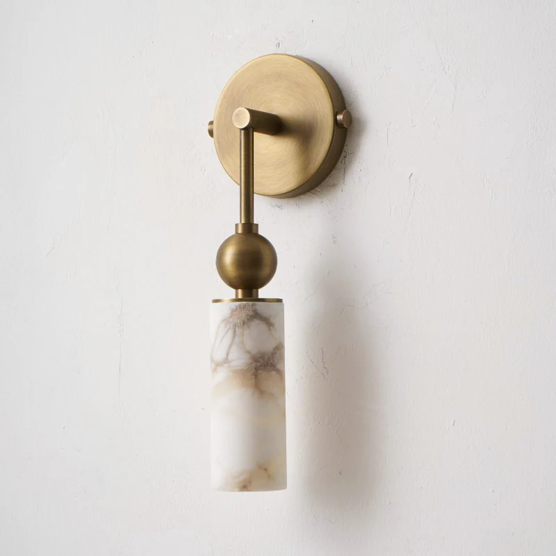 Duo Alabaster Sconce