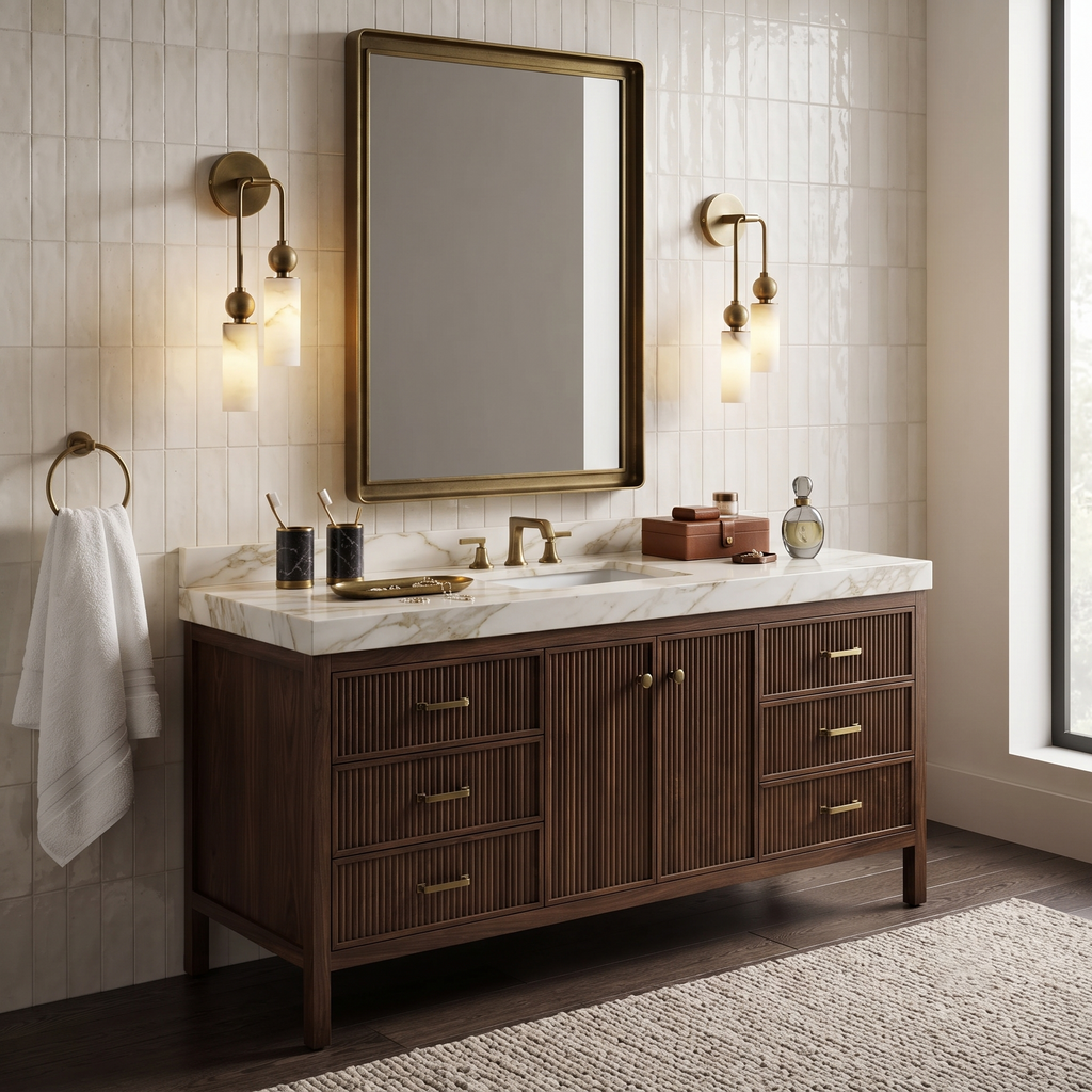 Duo Alabaster Sconce