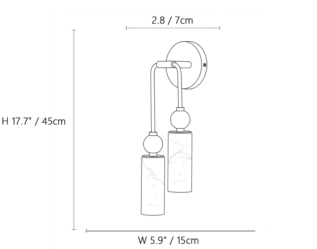 Duo Alabaster Sconce