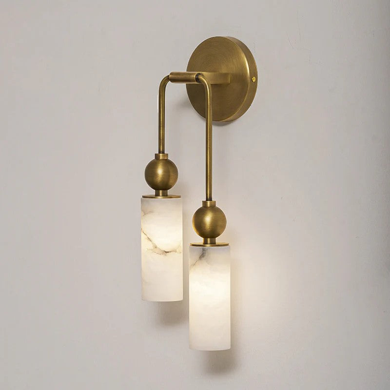 Duo Alabaster Sconce