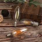 E14 Clear LED Filament Candle Bulb