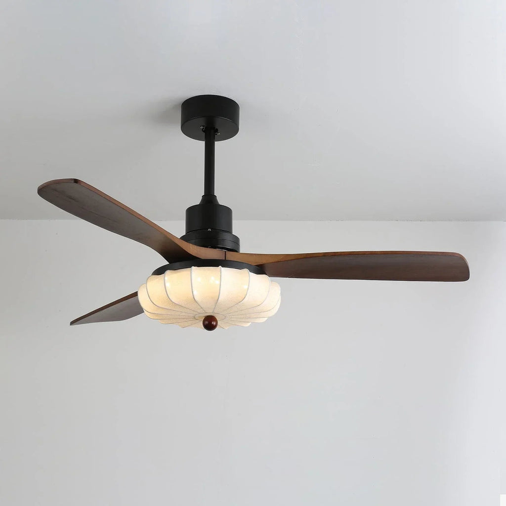 Elira Flower Fabric Ceiling Fan Light