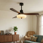 Elira Flower Fabric Ceiling Fan Light