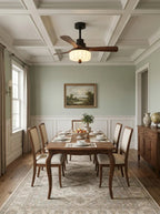 Elira Flower Fabric Ceiling Fan Light