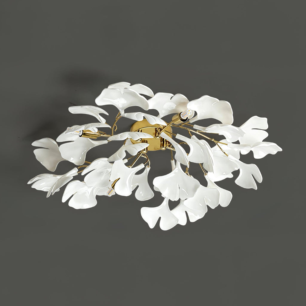 Ginkgo Ceramic Flush Mount