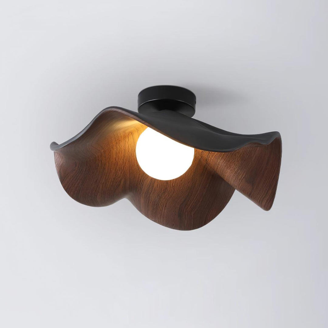 Wavy Lotus Petal Flush Mount
